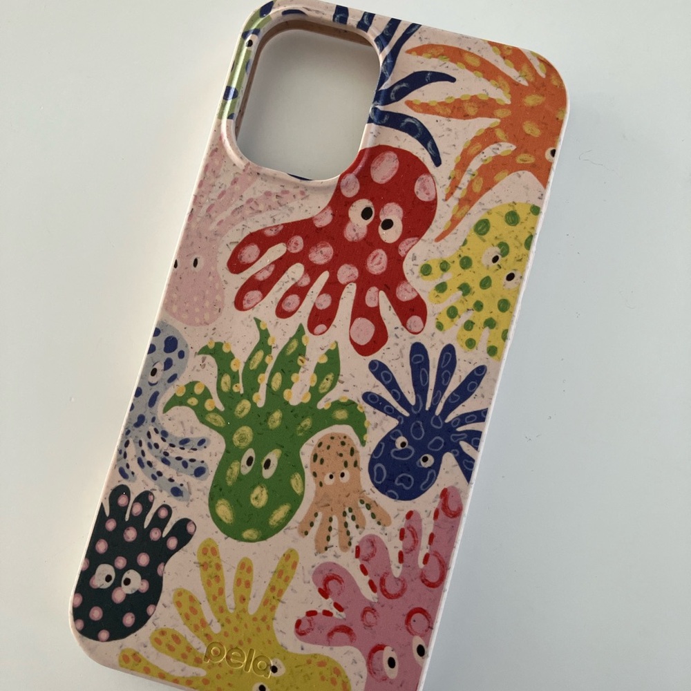 Vibrant Red and Pink Sea Creature Phone Case